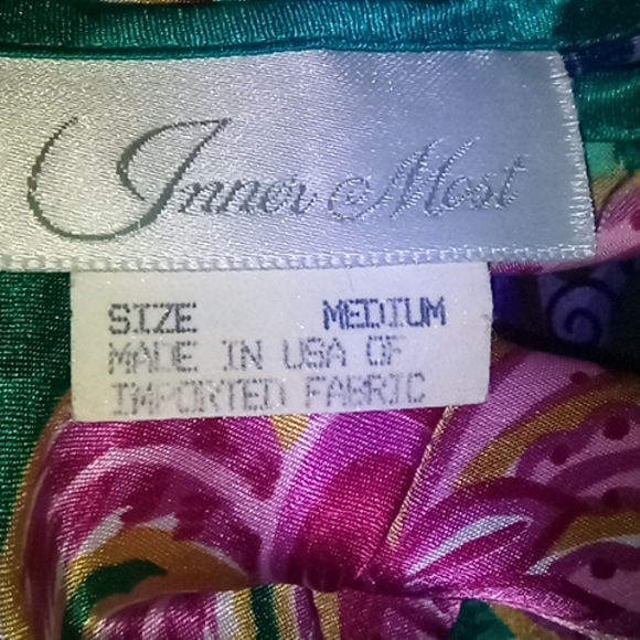 Vintage silky soft robe and floral gown - Picture 8 of 9